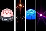 American Dj Supply Jelly Dome Led Powered Translucent Half Domemulti  Color Changing Effect Light