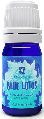 Sz Essentials Blue Lotus Essential Oil - Divine Scent! - The Real Deal - Pure and Natural - Undiluted - 5ml