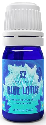 Sz Essentials Blue Lotus Essential Oil - Divine Scent! - The Real Deal - Pure And Natural - Undiluted - 5Ml #TOP22