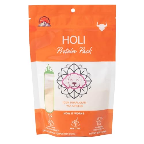 Image of HOLI Dehydrated Himalayan Yak Cheese Dog Food Topper - All Natural Dog Food Flavor Enhancer - 6oz