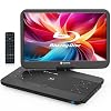 WONNIE 17.6 Portable Blu Ray Player with 15.4 1080P Full HD Large Swivel Screen, Blu-ray DVD Player with HDMI Out & AV in, Built-in Rechargeable Battery, Support MP4, MOV Video & USB/SD Card