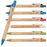 ✅ 𝗕𝗟𝗔𝗨 𝗦𝗖𝗛𝗥𝗘𝗜𝗕𝗘𝗡𝗗: blau schreibende Mine | Kugelschreiber mit Clip, Länge 14,2 cm x Breite 1,1 cm