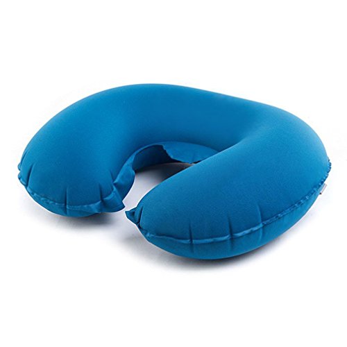 Neck Pillow - GikPal Air-Core Neck Pillow - Premium Ergonomic Neck Support Pillow -Ultralight U-Shaped Travel Pillow , Airplane Rest Pillow - Designed for Airline, Bus, Car, Train - Dark Blue