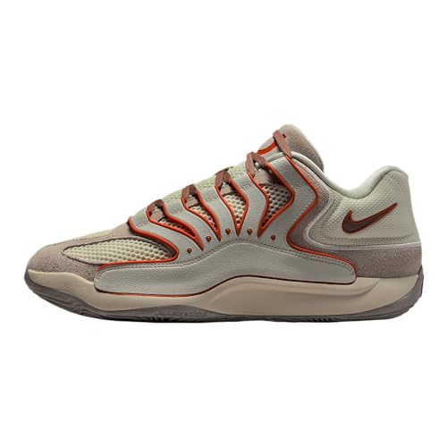 Scarpe da basket KD18 Rise (perla morbida/osso chiaro/minerale di ferro chiaro/arancione falò), Perla morbida/Osso chiaro/Minerale di ferro chiaro/Arancione falò, 10