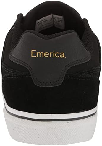 Emerica Men's Tilt G6 Low Top Skate Shoe, Black/White/Gold, 11.5 | Image 2
