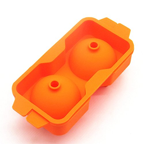 2Hole Silicone DIY Ice Cube Mold Square Shape Ice Cream Tray Maker Ice