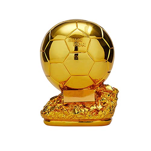 qichemaoy BalóN De FúTbol De Resina Trofeo D'Or Chapado En Oro FúTbol Mejor...