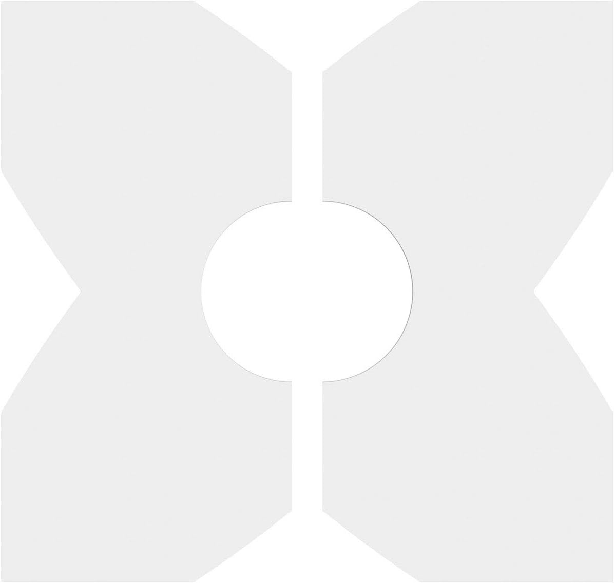 Ekena Millwork CMP20TS2-06000 Titus Architectural Grade PVC Contemporary, Two Piece Urethane Ceiling Medallions 20"OD x 6"ID x 7"C x 1"P