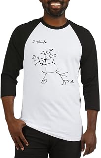 CafePress Darwin Notebook I Think Baseball Baseball Shirt