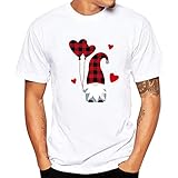 Herrenmode Freizeit Sport Valentine Baumwolle Druck Kurzarm T-Shirt Uhr Wasserfest