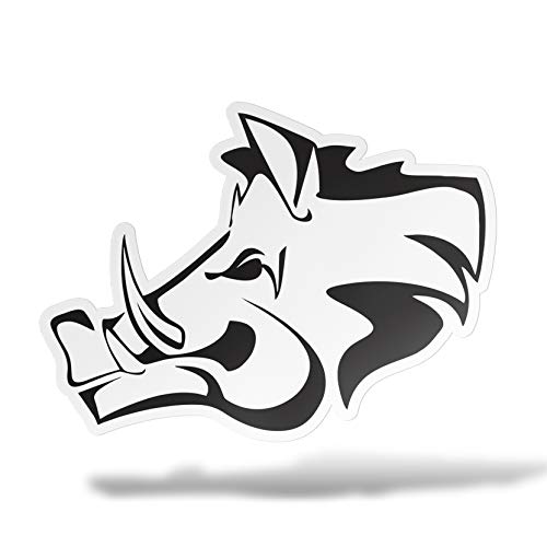erreinge Autocollant Sanglier SX Shaped Adhésif PVC pour Autocollant Peint Auto Moto Casque Camper pour Ordinateur Portable - 10 cm