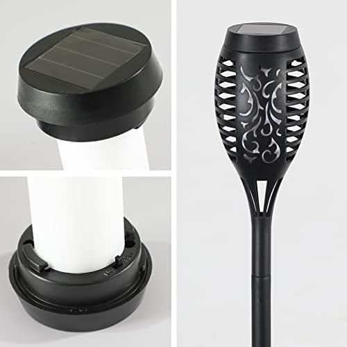 Dikaida Solar Lights Outdoor Waterperoof Green, 6 Pack Christmas Solar Torches Lights Flickering Flame For Garden Decor,Mini Solar Landscape Lights Outdoor For Pathway,Porch,Yard,Christmas Decorations #TOP5