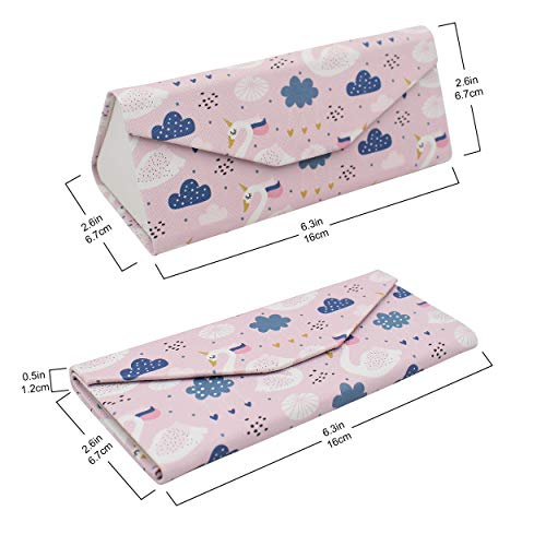 Image of Real Sic Glasses Case for Men and Women - Magnetic Folding Hard Shell Sunglass Holder - Inspired by Adorable Animals