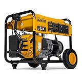 DeWalt 6,500-Watt Portable Gas Generator - 389cc Engine - Idle Control - Durable...