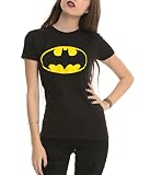 Bat Girl Classic Logo Junior Women's T-Shirt (Small) Black