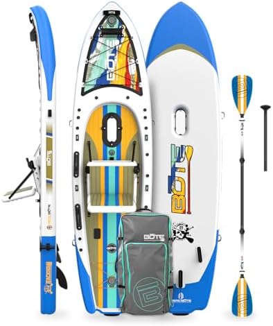 BOTE Rackham Aero Inflatable Stand Up Fishing Paddle Board Blow U...