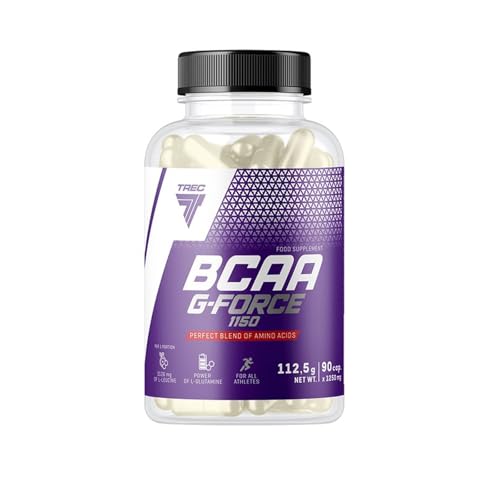 Trec Nutrition BCAA G-FORCE 1150 Aminosäure Aminos BCAA Regeneration L-Glutamine Muskelaufbau Bodybuilding 90 Kapseln