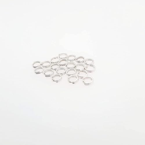 Miniatura 8 de 20 piezas de anillo redondo dividido de plata de ley de 0.138 in para abalorios y búsqueda de joyas por CRAFT WIRE