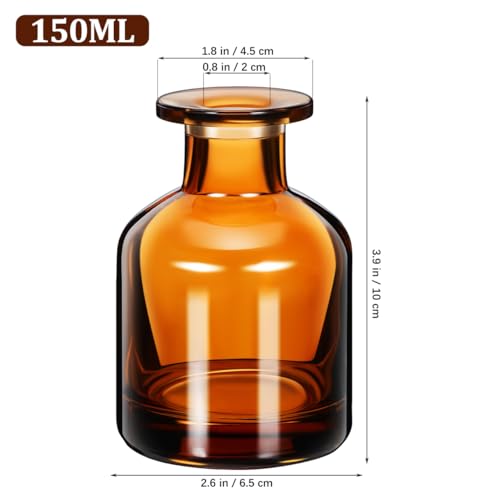 Flacons diffuseurs en verre vides réutilisables Didiseaon avec bâtonnets pour bureau - 5