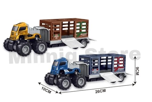 Image of Animals Display Truck 1:43 Metal Toys Alloy Diecast Truck Set Toy, Diecast Miniature Car Model Best Birthday Gift for Kids [Multicolor = Sent Any 1 Truck]