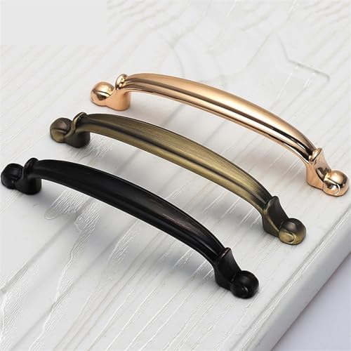 Poignée de meuble bronze et bouton de tiroir pour placard 96mm