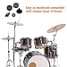 OSOLADY Cymbal Stand Accessories Set with Adjustable Hand Twist for Drum Cymbal Mounting and Protection Includes Plastic Sleeves and Felt Washers for Shock Absorption Lightweight Repair