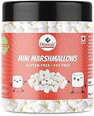 Dhawak Mini Marshmallows - VANILLA MIST FLAVOUR - 100 gms |Jar Pack|