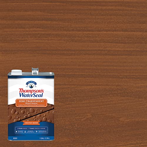 Thompson'S Water Seal TH.092301-16 Thompson’S Waterseal Semi-Transparent Waterproofing Wood Stain And Sealer thumb #1