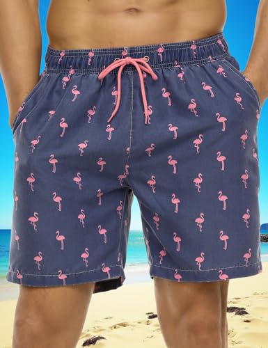 Men's Bathing Shorts Hawaiian Beach Hoilday Swim Shorts with Pockets4
