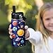SANDJEST Kids Water Bottle Solar System Water Bottles 12oz with Straw Insulated Stainless Steel Travel School Tumbler Double Wall Vacuum Cup for Girls Kid Boys