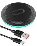 15W Wireless Charger with Instant Fast Charging Works for iPhone 16 15 14 13 12 11 Apple Series Compatible with Samsung Galaxy S25 S24 S23 S22 S21 S20 S10 S9 S8 S7 Android Devices