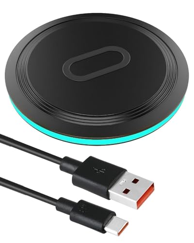 15W Wireless Charger with Instant Fast Charging Works for iPhone 16 15 14 13 12 11 Apple Series Compatible with Samsung Galaxy S25 S24 S23 S22 S21 S20 S10 S9 S8 S7 Android Devices