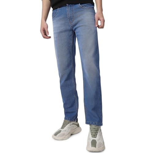 Image of Neostreak Men's Regular Fit Heavy Washed Jeans Stretchable