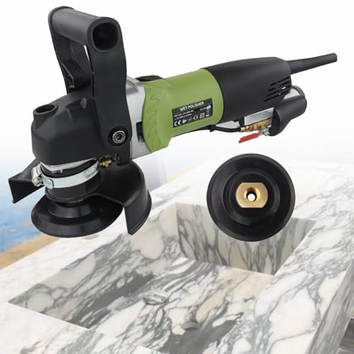Pulidora eléctrica en húmedo de 800 W, pulidora de piedra manual con inyección de agua, 6 velocidades, para suelos de cemento y mármol, ideal para canteros. Type2