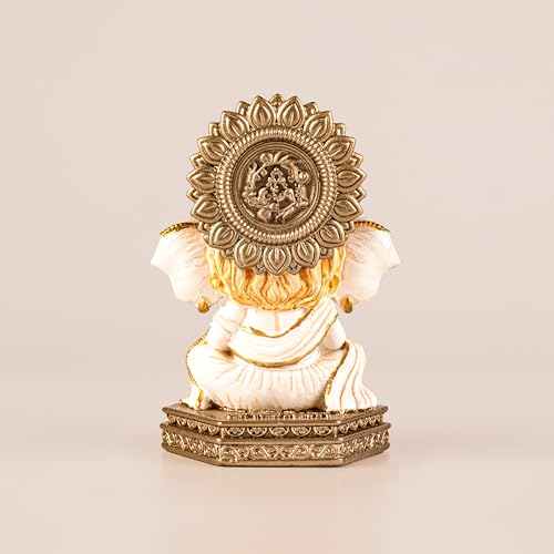 Image of Artarium Bal Ganesha Resin Idol Decorative Ganesh Statue for Home Decor Mandir Living Room Bedroom Table Gift Item Showpiece for Housewarming Festival Decoration (Bal Ganesha Idol | Cream Color)
