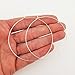 2.5 Inch Thin Sterling Silver Hoop Earrings Delicate Lightweight Handmade Hoops