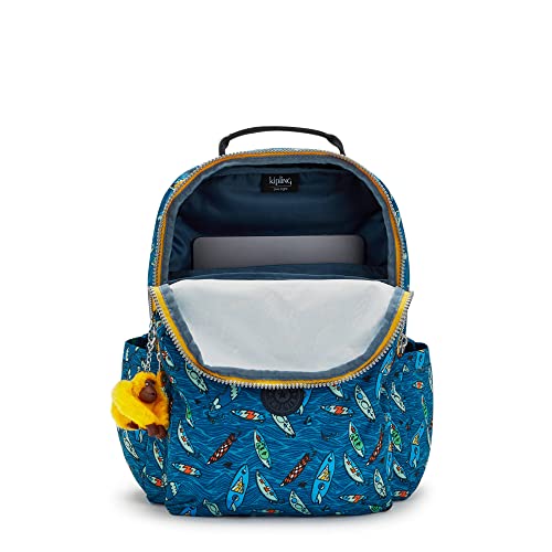 Image of Kipling Women's Seoul 15 inch Laptop Backpack, Durable, Roomy with Padded Shoulder Straps, Built-In Protective Sleeve