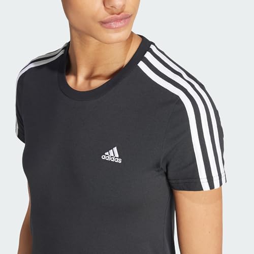 adidas Women's Essentials Slim 3-Stripes Tee4
