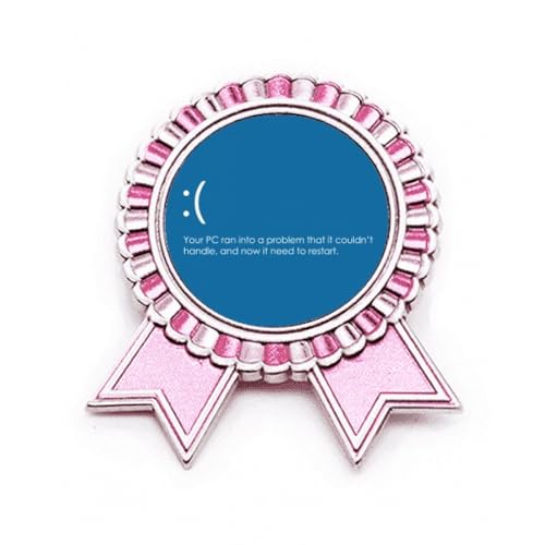 Broche programmateur PC finie la monotonie avec ce badge pin rose en métal