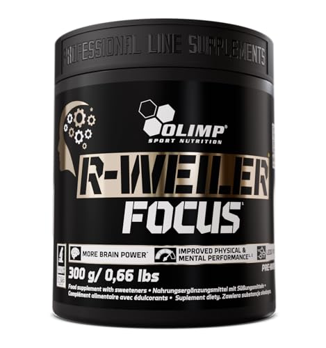 OLIMP SPORT NUTRITION- R-Weiler Focus Nahrungsergänzungsmittel für mehr Leistung und Konzentration. Bringt dein pre Workout Booster auf ein ganz neues Level! | Geschmacksrichtung: Cola (300 g)