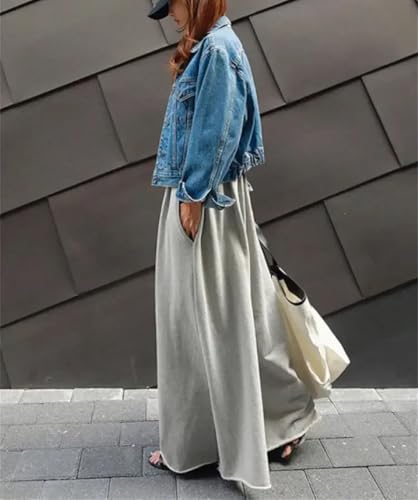 Women's High Waisted Wide Leg Palazzo Pants Fashion Solid Color Pleated Loose Casual Pants4