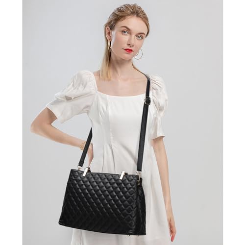 Image of Women's Purses Medium Top Handle Shoulder Hobo Tote Leather Handbag