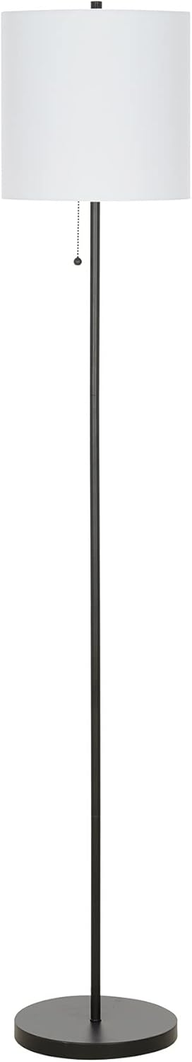 Catalina Lighting 22424-001 Traditional Black Stick Floor Lamp, 56.5 inches