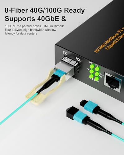 Image of MPO to MPO OM3 Armored Fiber Optic Cable 8-Core 40 /100G 15m (50ft) LSZH Jacket, Multimode 50 /125μm, UPC Polished, Female-Female, for High-Speed Networking