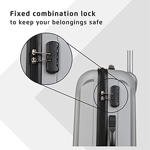 Image of Safari Thorium Sharp Anti-Scratch Combo Set of 2 Small, Medium Polycarbonate Check-in 4 Wheel Hard Suitcase