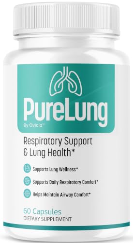 PureLung Capsules - Official Pure Lung Pills Advanced Premium Support for Maximum Strength with All Natural Ingredients Vitamins for Overall Health & Wellness, 60 Capsules for 1 Month