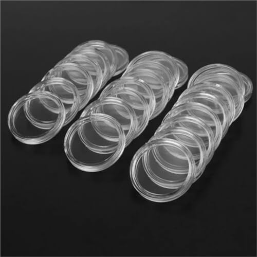 Cápsulas transparentes para monedas 300 unidades 24 mm miniatura 3