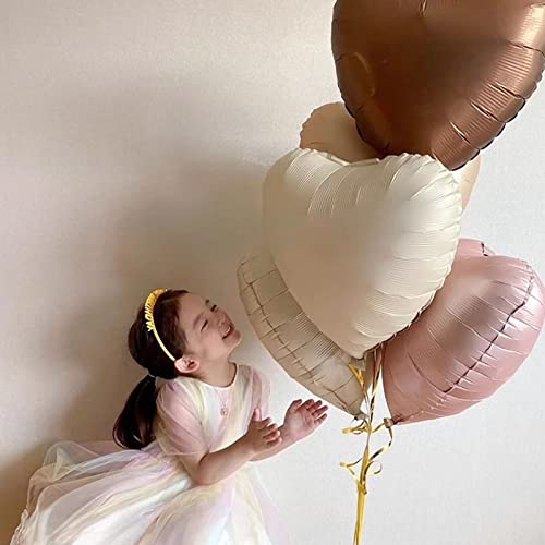 21 Pieces Heart Balloons Mylar Valentine Balloon For Valentines Day Propose Marriage Wedding Anniversary Backdrop Birthday Party Supplies,18Inch #TOP1