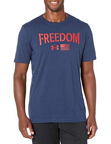 T-Shirt Chemise Homme Under Armour Freedom Lockup Flag imprimé décontracté
