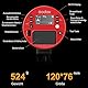 GODOX Flash AD100Pro Kit Strobe Light Photography,100Ws 2.4G Wireless HSS 1/8000s Outdoor Flash Light kompakt, für die Kamera, Blitz, Modellierleuchte + Dome-Diffusor, (Rot)